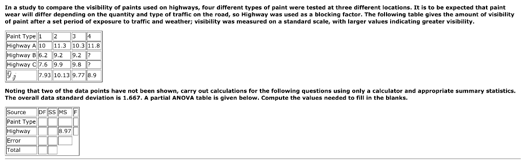 Anova Table Fill In The Blanks Calculator Elcho Table