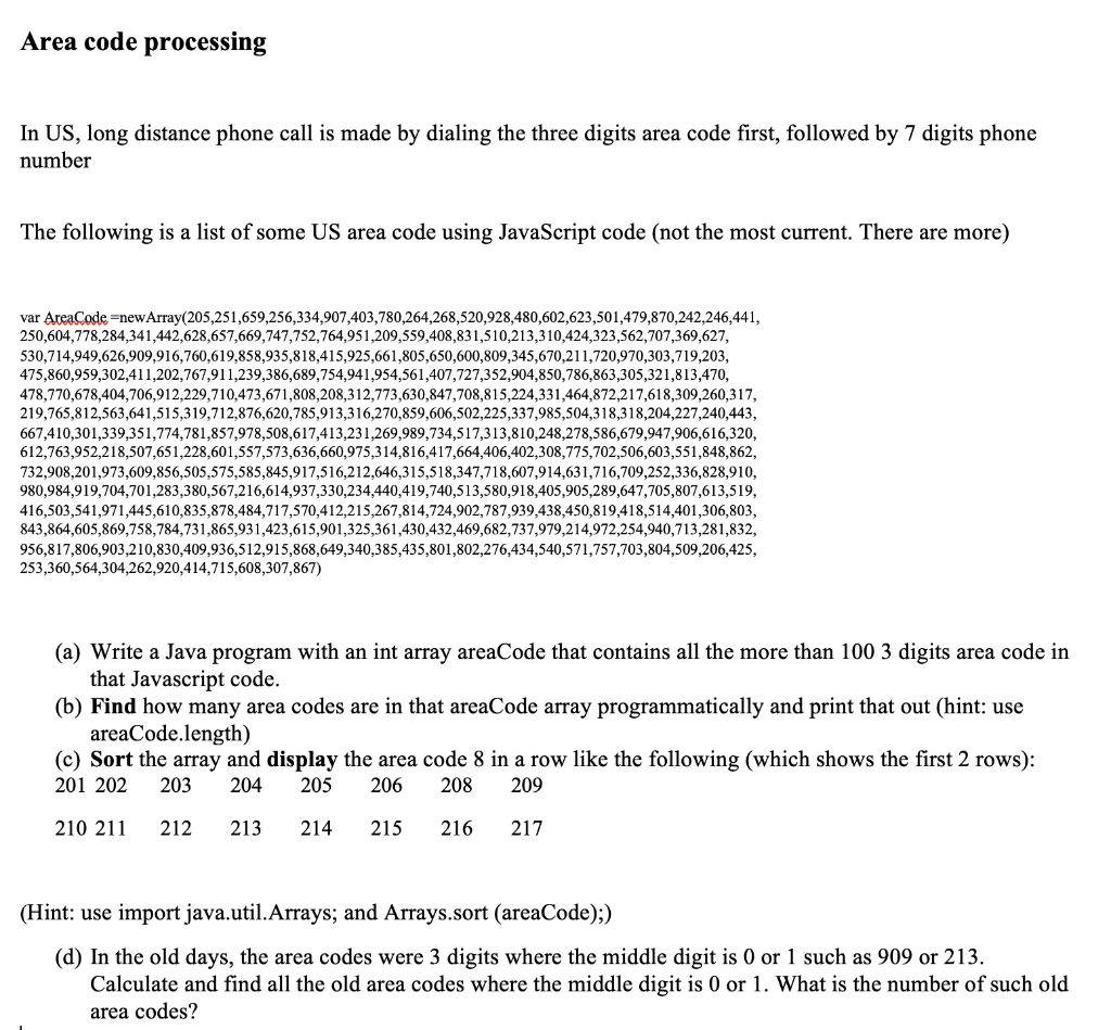 solved-area-code-processing-in-us-long-distance-phone-call-chegg