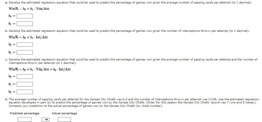 Solved The National Football League (NFL) records a variety | Chegg.com