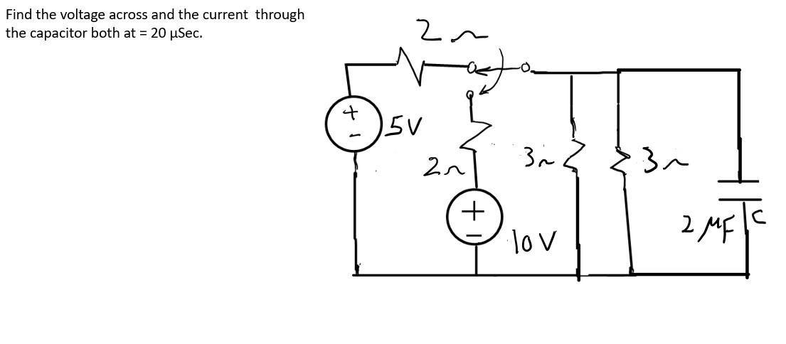 Solved Find the voltage across and the current through the | Chegg.com