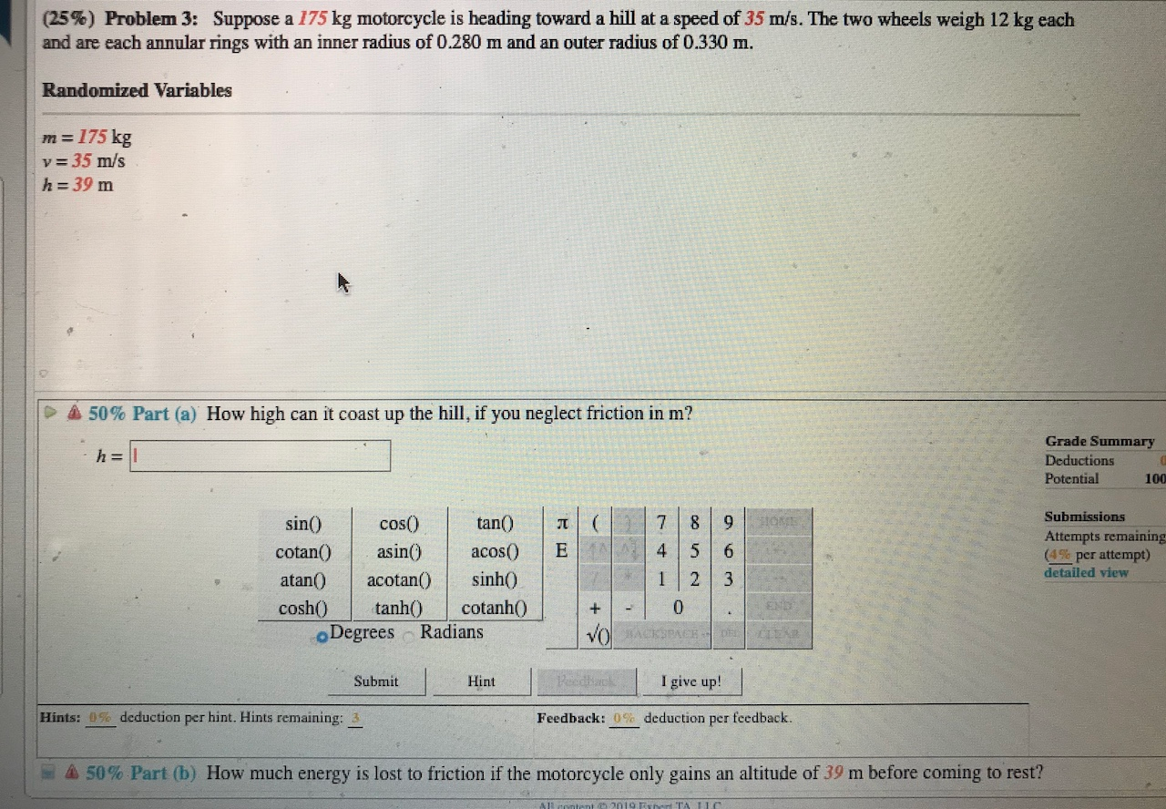 Solved Suppose a 175 kg motorcycle is heading toward a | Chegg.com