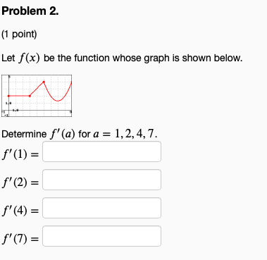 Solved Problem 2. (1 Point) Let F(x) Be The Function Whose | Chegg.com