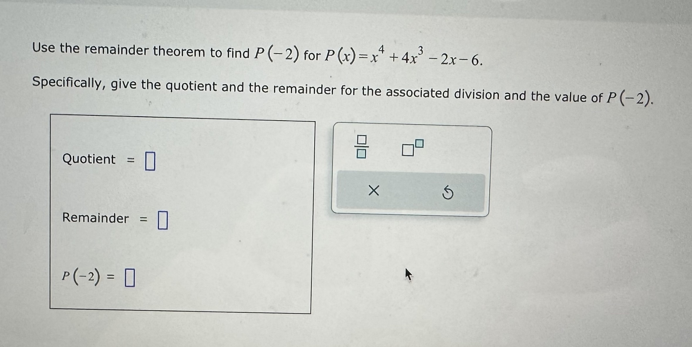 solved-use-the-remainder-theorem-to-find-p-2-for-chegg