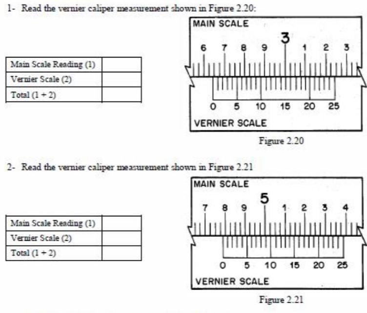 how to read vernier calipers