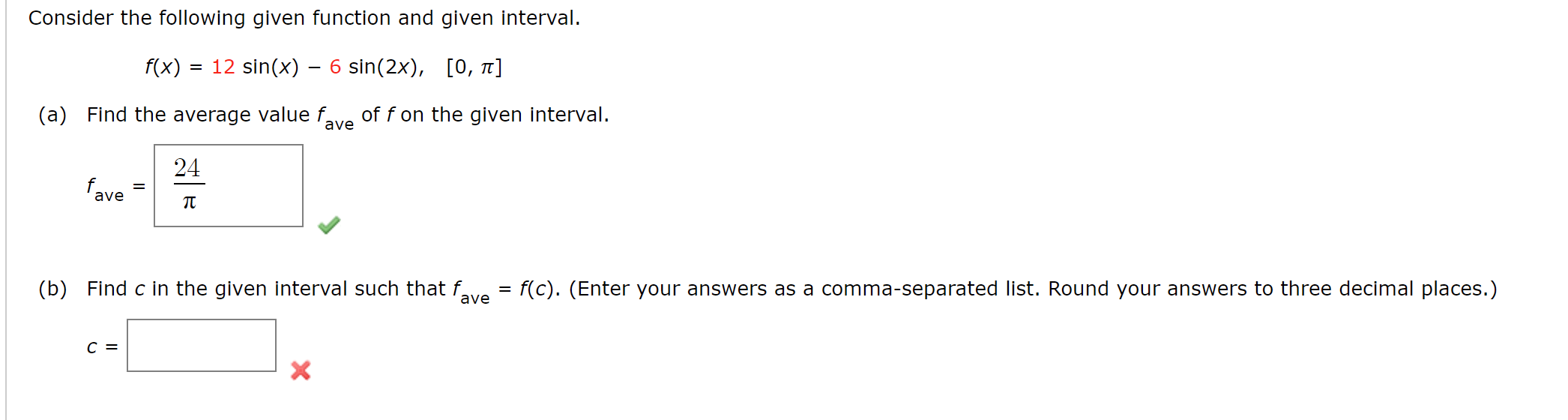 Solved Consider the following given function and given | Chegg.com