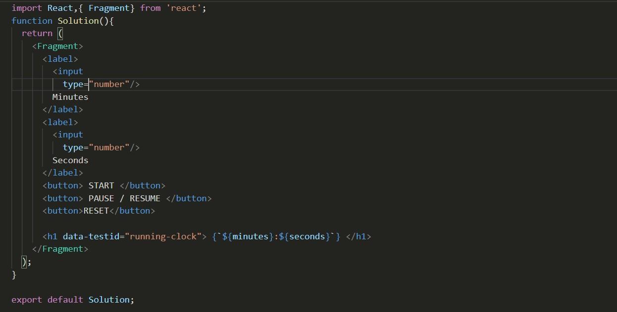 Solved implement a running-clock that receives its time | Chegg.com