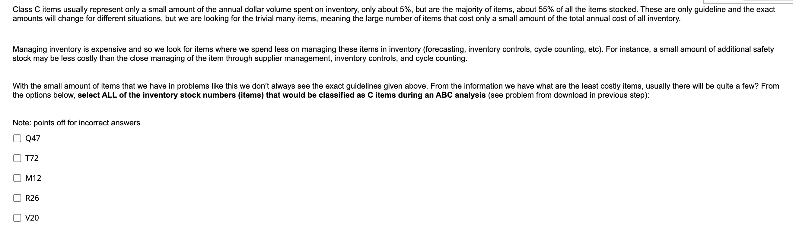 solved-class-c-items-usually-represent-only-a-small-amount-chegg