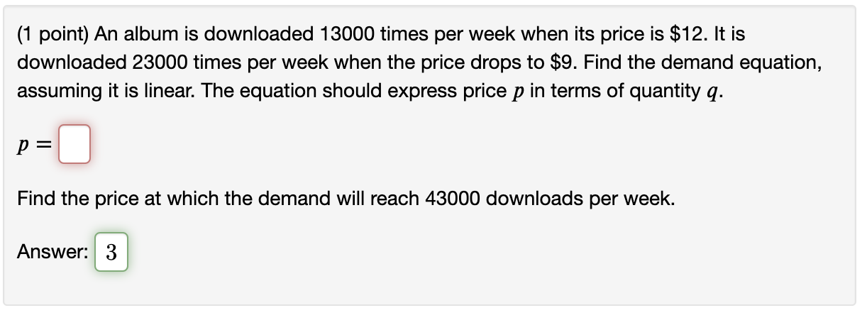 Solved The demand function for a certain product is known to | Chegg.com