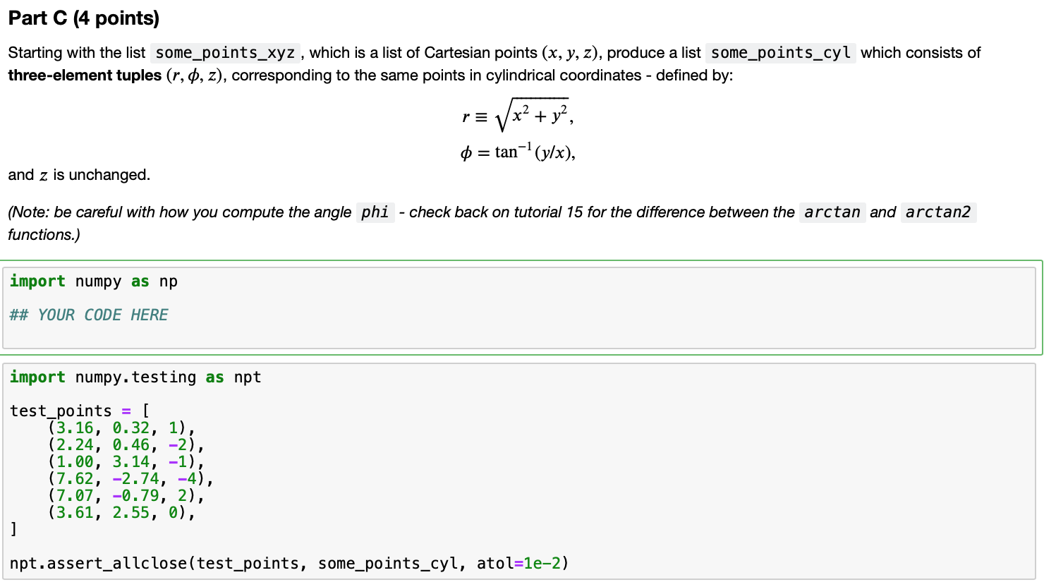 Solved Part C (4 points) Starting with the list | Chegg.com