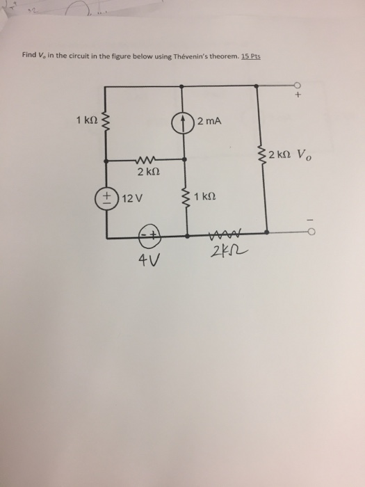 Solved Find Vo in the circuit in the figure below using | Chegg.com