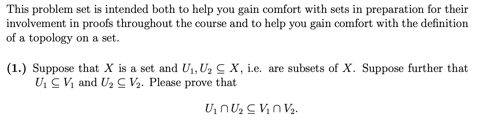 Solved This problem set is intended both to help you gain | Chegg.com