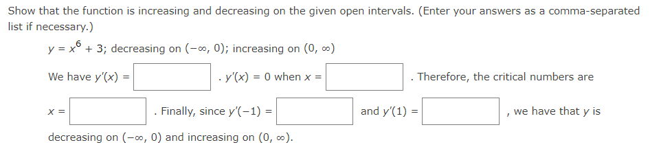 Solved now that the function is increasing and decreasing on | Chegg.com
