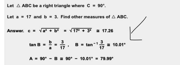 Solved Let ABC be a right triangle where C = 90° Let a-17 | Chegg.com