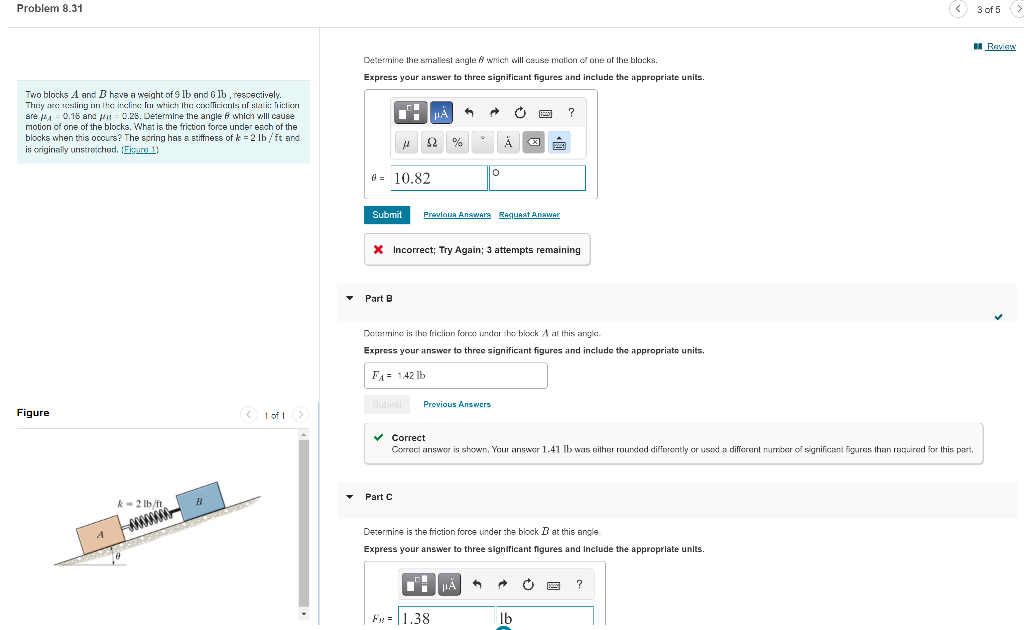 Solved Problem 8.31 3 of 5 5 Review Determine the smallest | Chegg.com