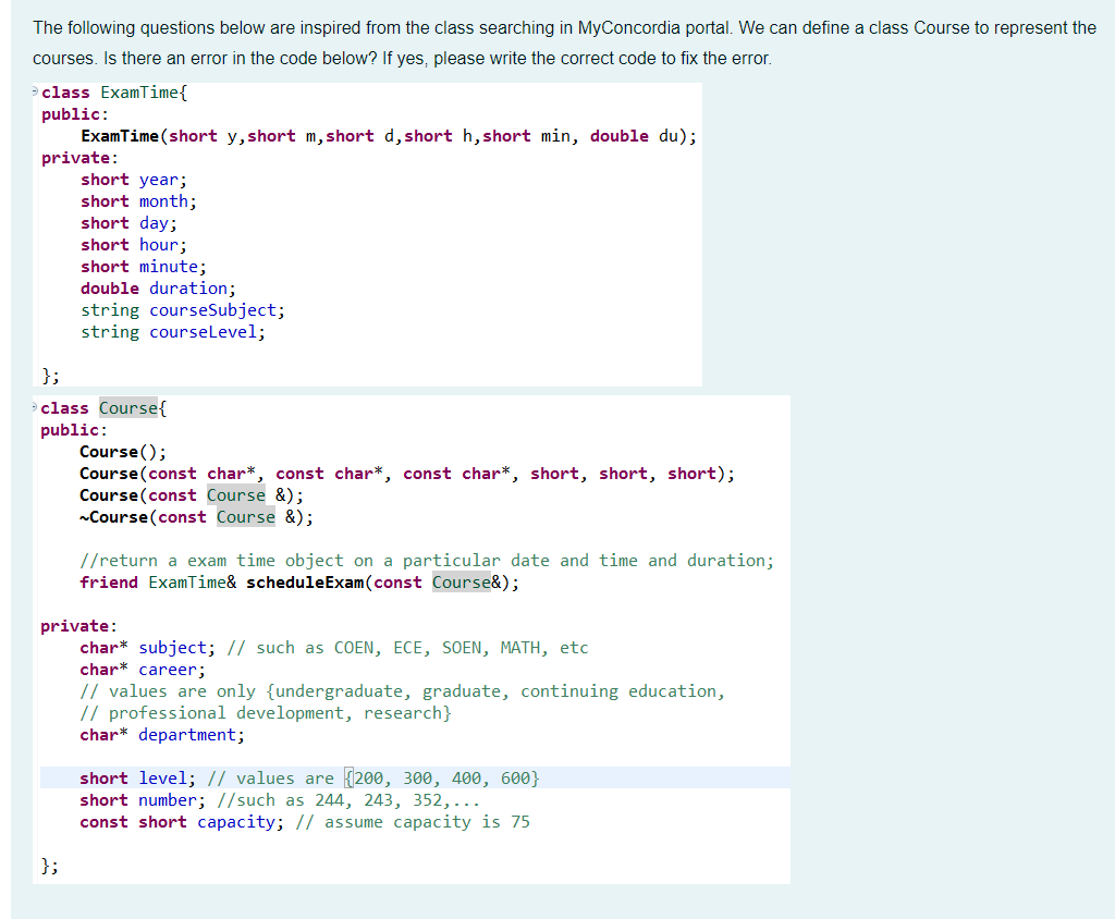 Solved The following questions below are inspired from the | Chegg.com