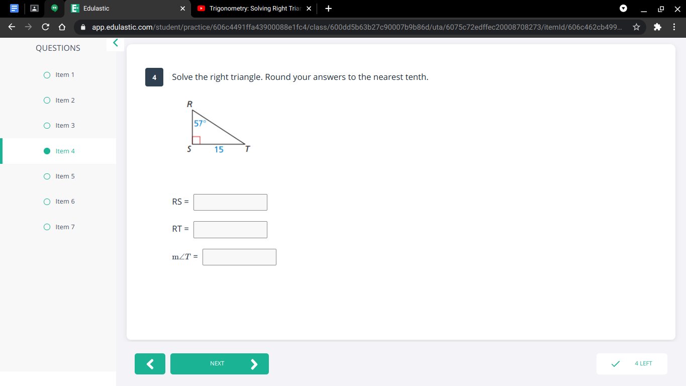 solved-e-edulastic-trigonometry-solving-right-triar-x-chegg