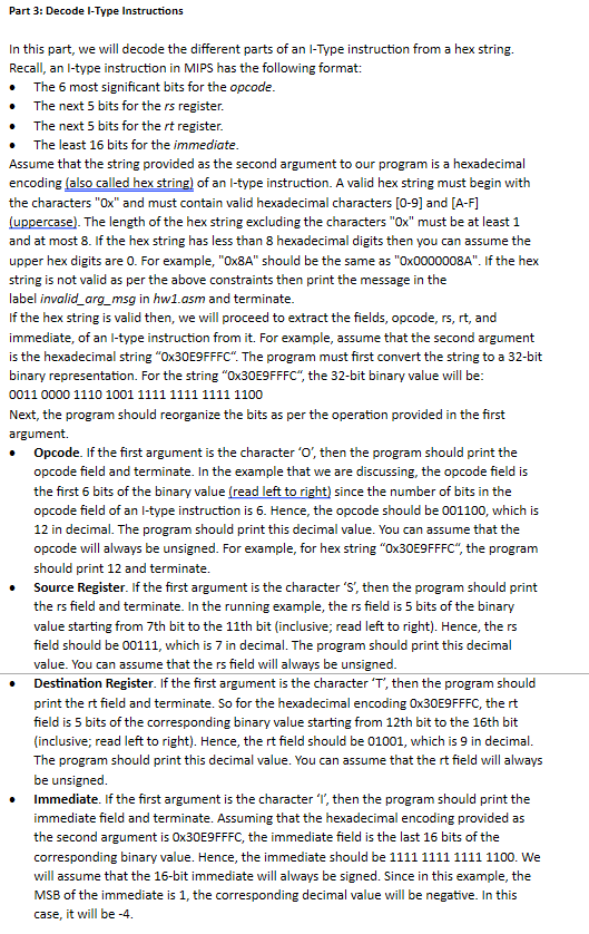 Solved Problem Specification Write a MIPS program to do the | Chegg.com
