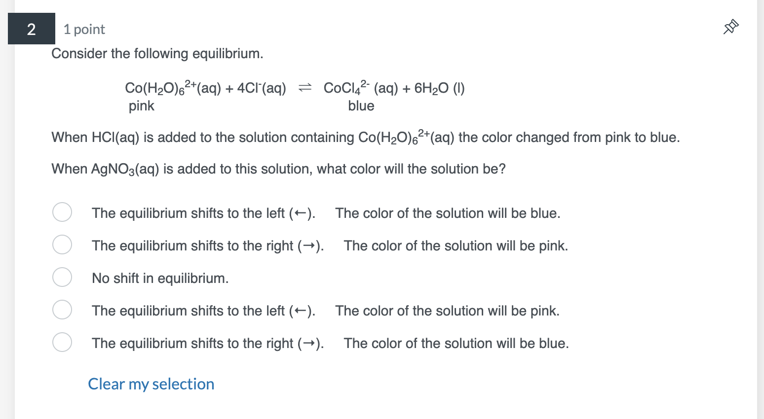 Solved Consider The Following Equilibrium. Pink | Chegg.com