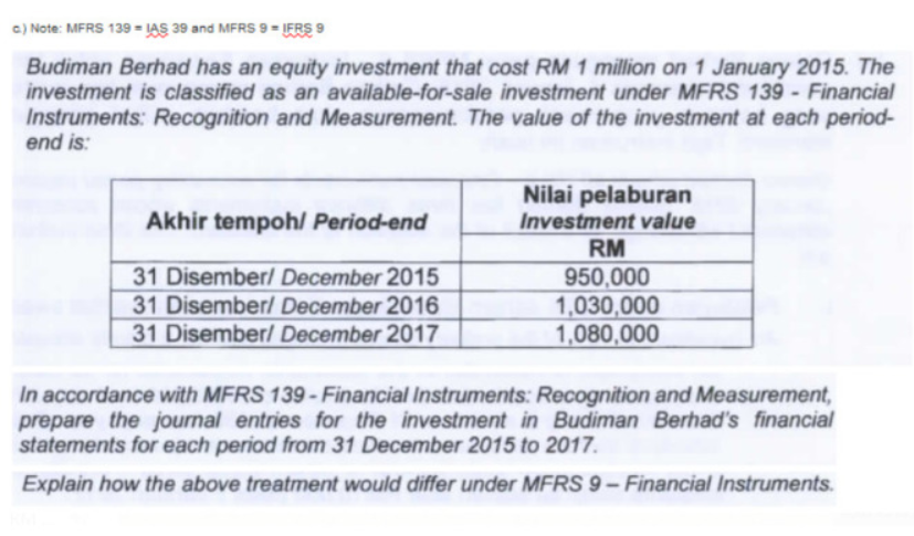 C Note Mfrs 139 Ias 39 And Mfrs 9 Ifrs 9 Bud Chegg Com