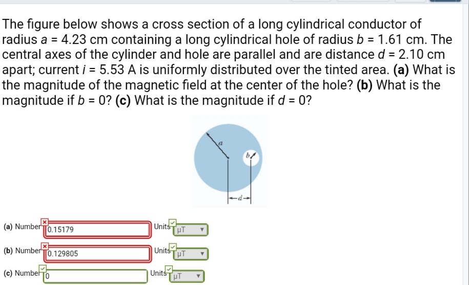Solved The figure below shows a cross section of a long | Chegg.com