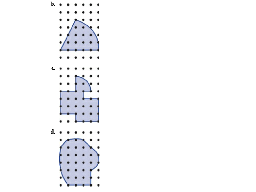 Solved 11. What is the approximate area enclosed by each | Chegg.com