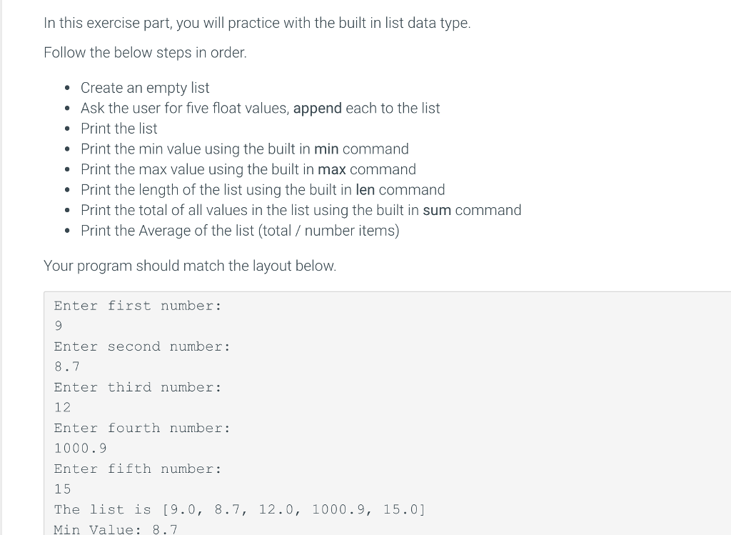 Solved In this exercise part, you will practice with the | Chegg.com