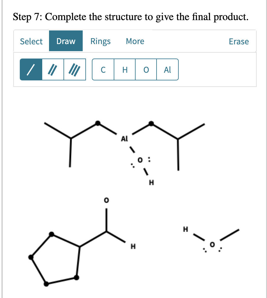 Solved > Question 6 of 16 Complete the mechanism for the | Chegg.com