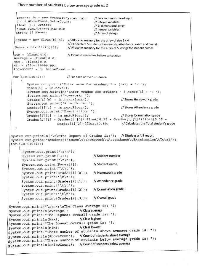 Solved orksheet 4-8:/program for calculating student grades | Chegg.com