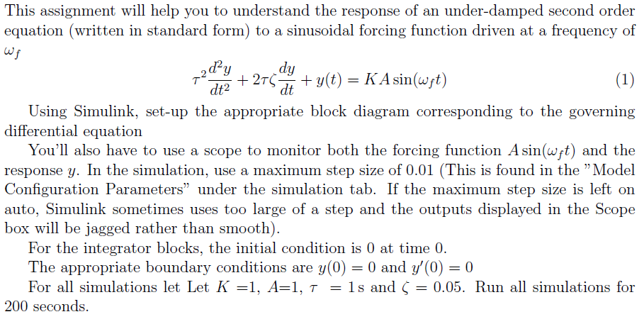 Attach photos of the completed Simulink block diagram | Chegg.com