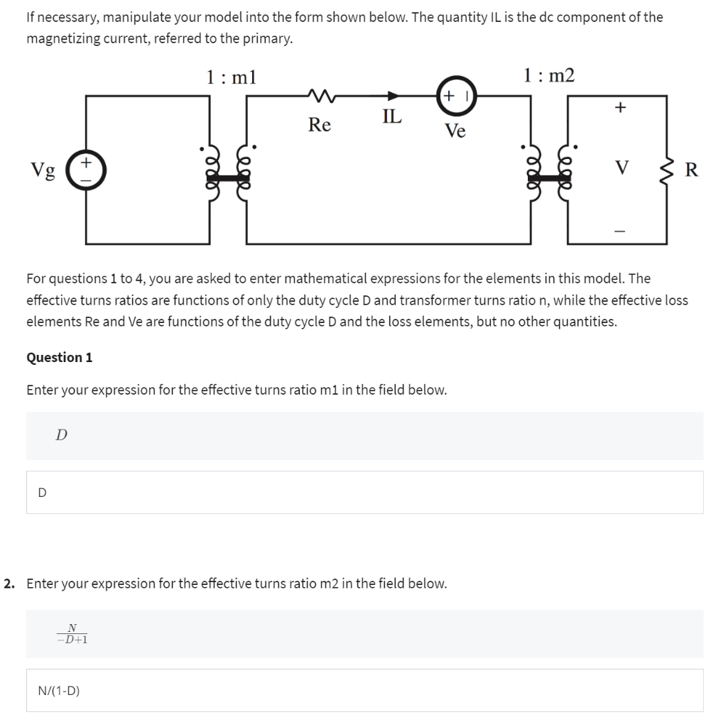 Solved 1. The flyback converter illustrated below operates