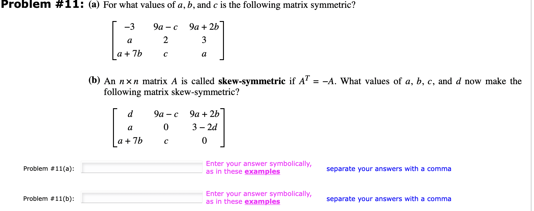 Solved Problem #9: Determine The Value Of B That Would | Chegg.com