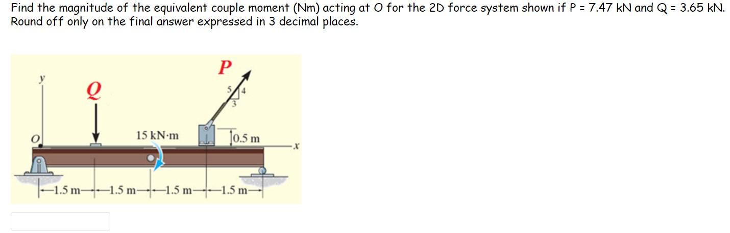 Solved Find The Magnitude Of The Equivalent Couple Moment | Chegg.com