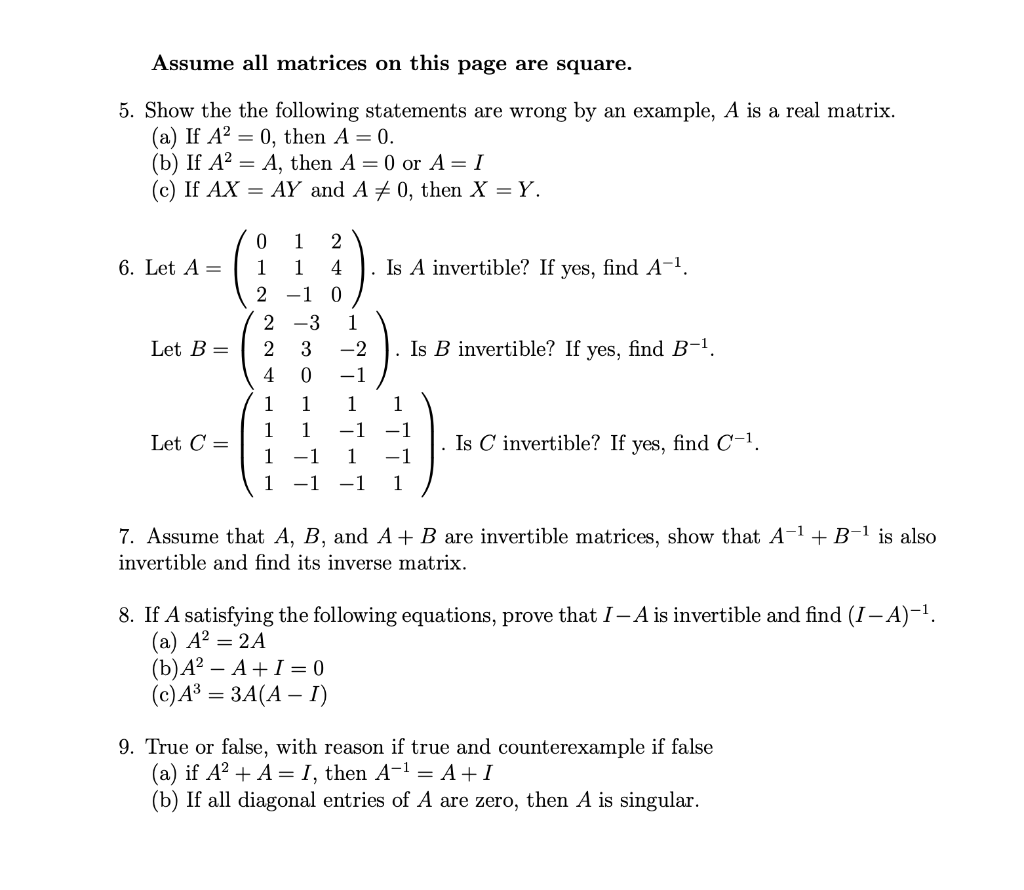 linear algebra done wrong exercises solutions