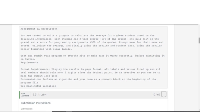 Solved 3.21 Lab 4 Assignment 18 is continuation of | Chegg.com