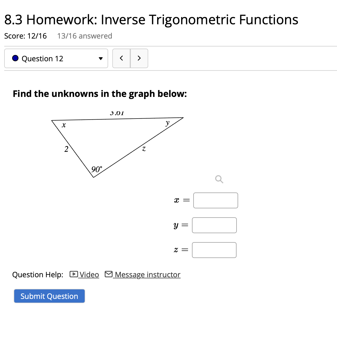 4.9 more inverse trigonometric functions homework answers