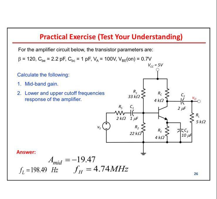 Solved Practical Exercise (Test Your Understanding) For The | Chegg.com