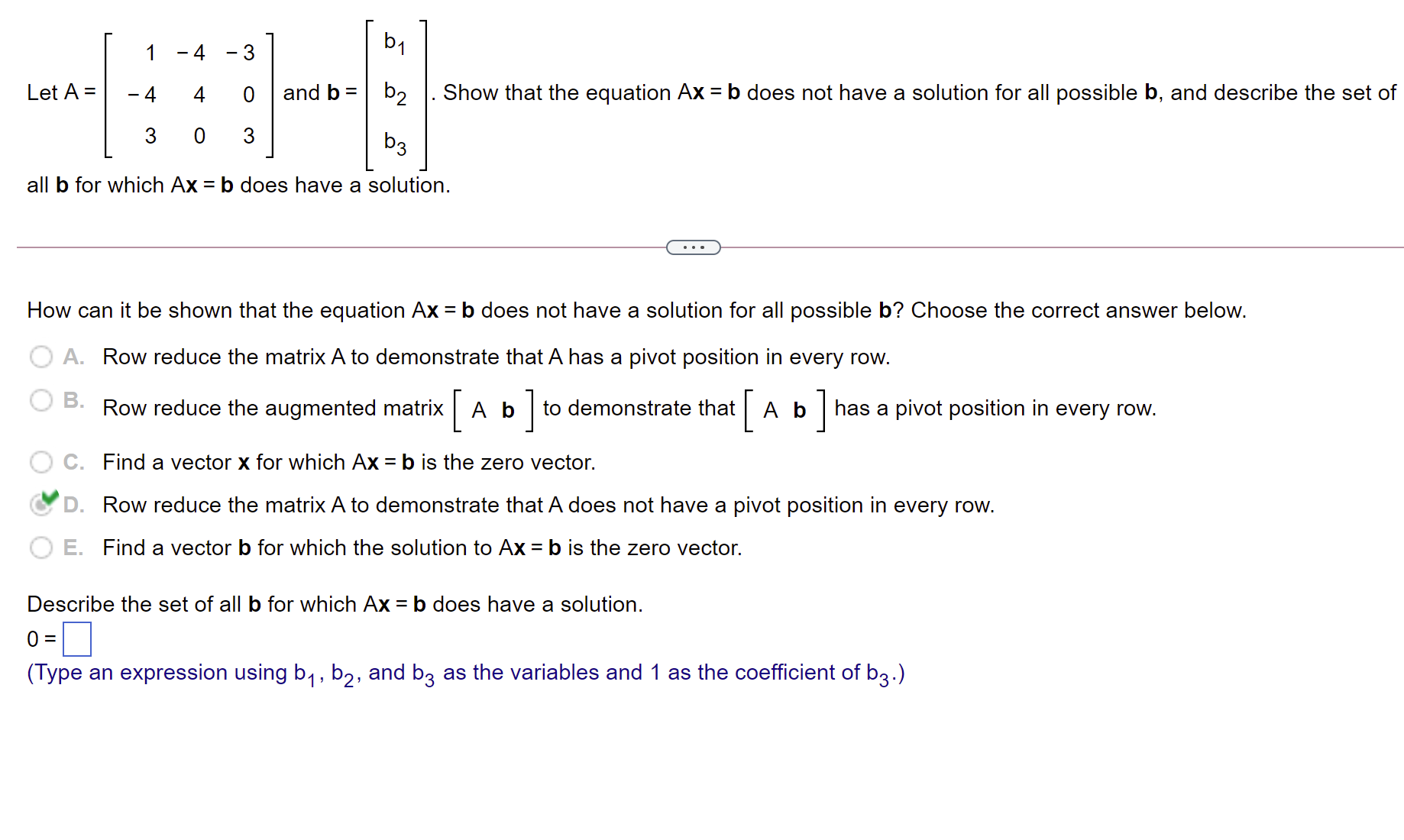 Solved B1 3 -:::-- Let A = 0 And B = B2 Show That The | Chegg.com