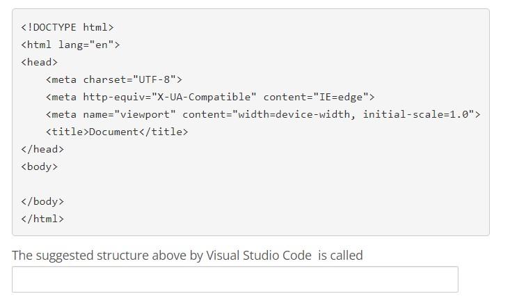 Solved The suggested structure above by Visual Studio Code | Chegg.com