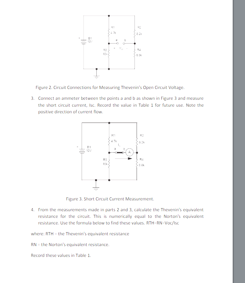 Solved Experiment 1. Construct the circuit shown in Figure 1 | Chegg.com