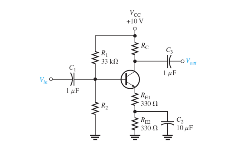 Solved Using the DC analysis, calculate IE and re (internal | Chegg.com