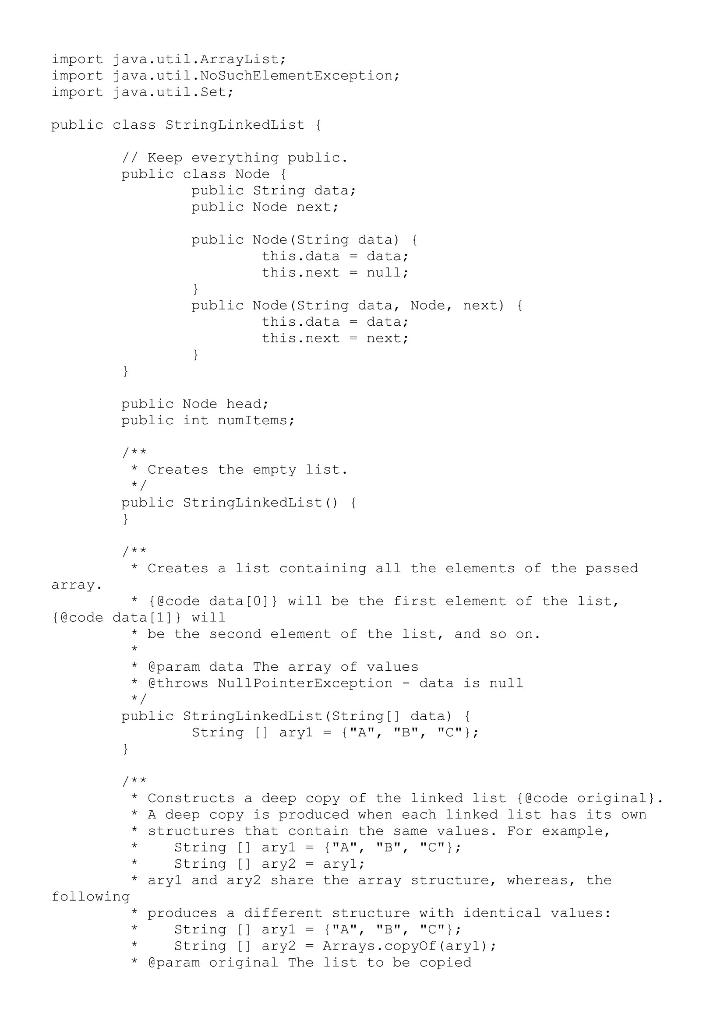 Solved In the implementation, all your code must | Chegg.com