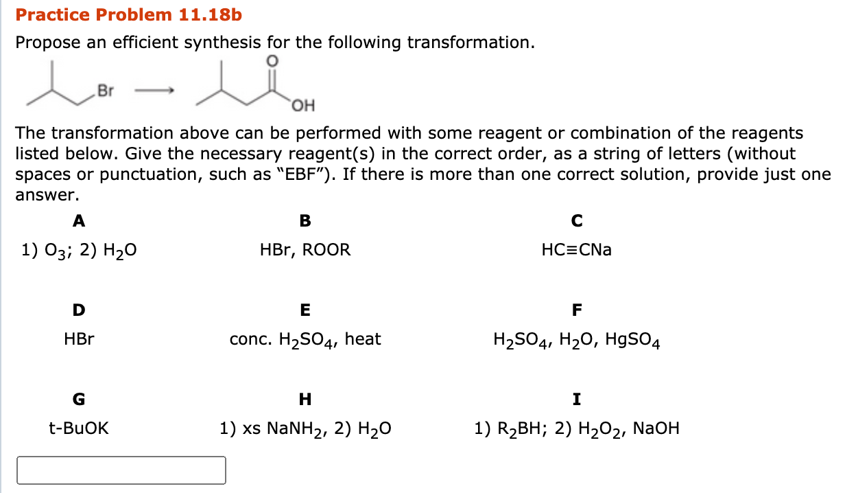 Solved Practice Problem 11.18b Propose An Efficient | Chegg.com