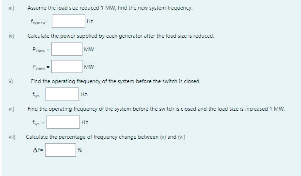Solved Two generators are set to supply the same load as | Chegg.com