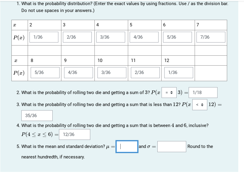 How to Roll Exact Numbers with Two Dice 