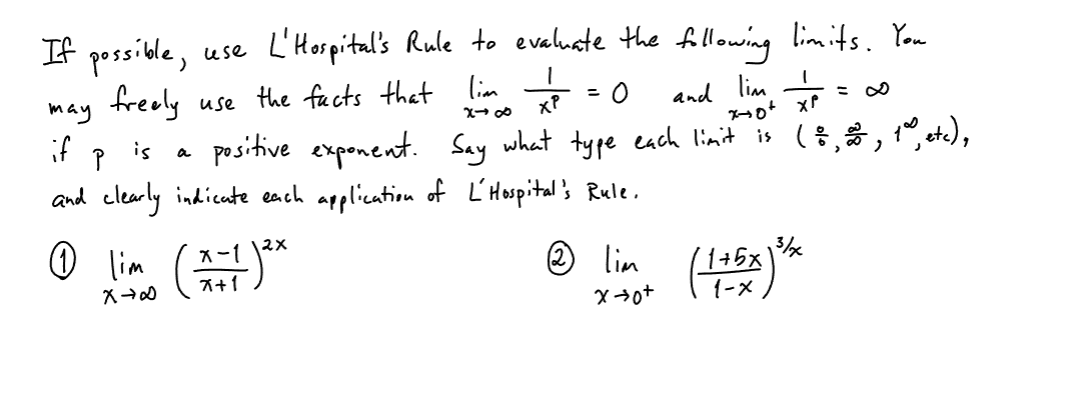 Solved If possible, use L'Hospital's Rule to evaluate the | Chegg.com