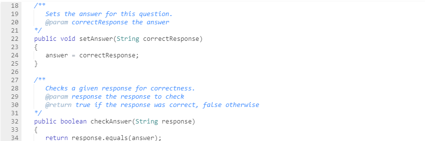 Solved Provide a different implementation of ChoiceQuestion. | Chegg.com