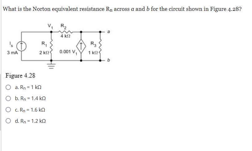 Solved What Is The Norton Equivalent Current In Between A | Chegg.com