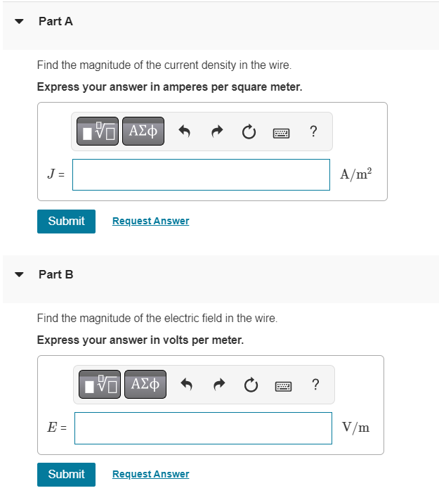 Solved A copper wire has a square cross section 2.7 mm on a