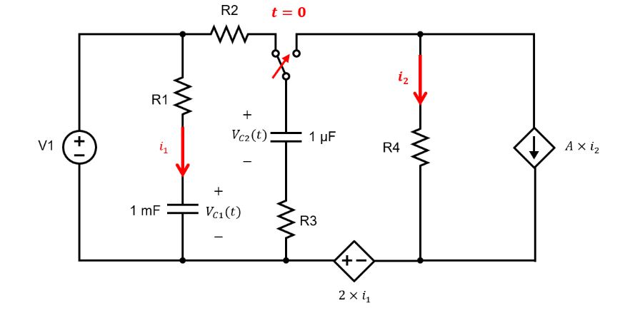 Solved In the following circuit, let V1=10 | Chegg.com