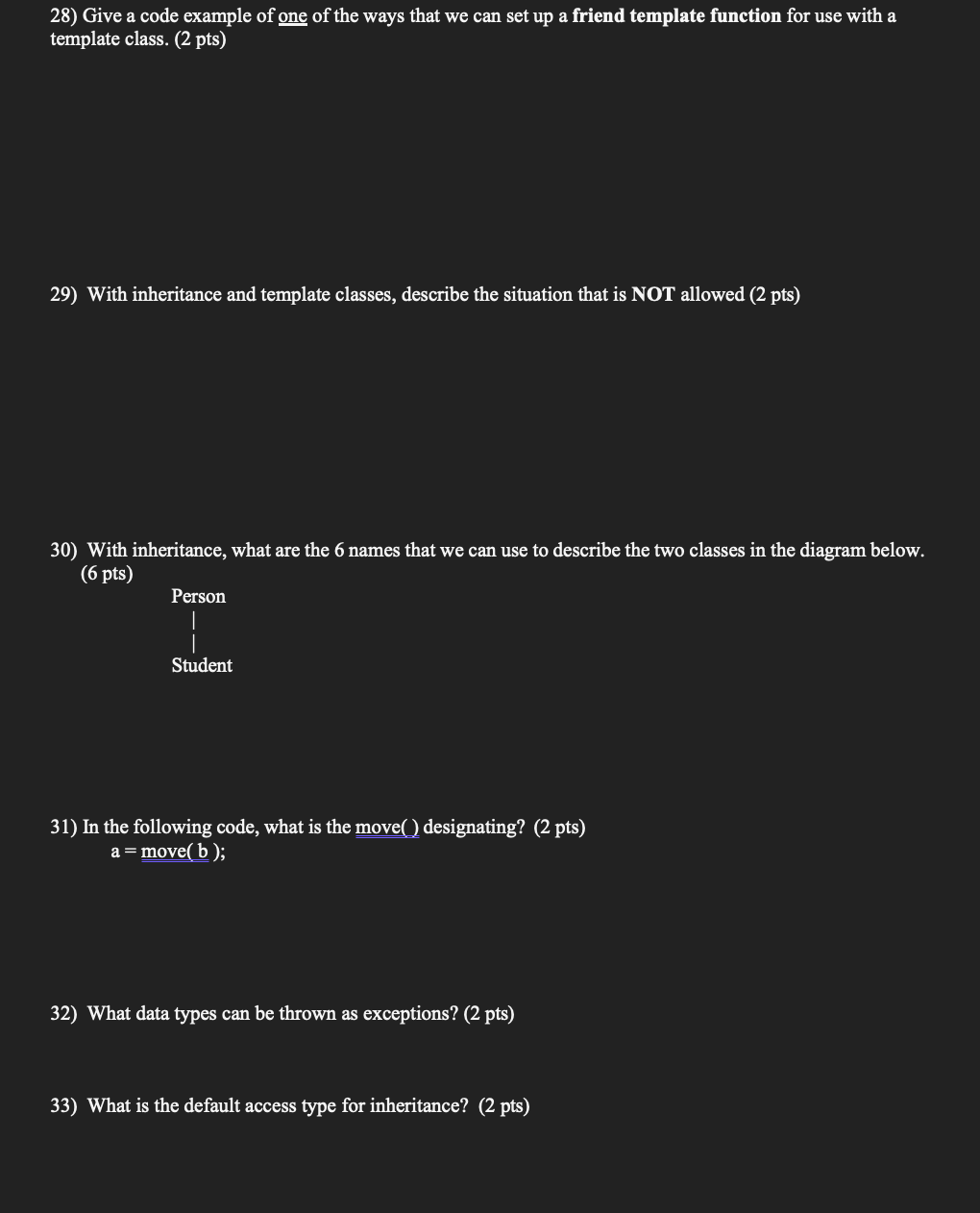 Solved 28) Give a code example of one of the ways that we | Chegg.com